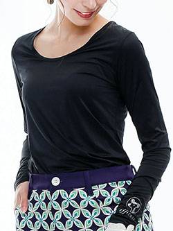 エフィカス　26年春夏新作　アイススキン インナー Uネック　1602-7012-U