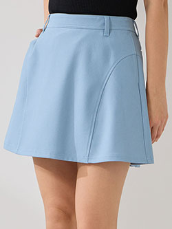 ジュン&ロペ　26年春夏新作　ライトデニム風フレアスカート　ERC56010