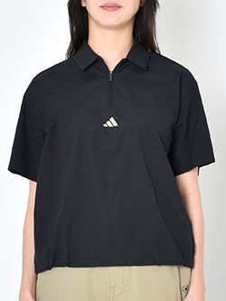 アディダスゴルフ　26年春夏新作　撥水ウーブン半袖シャツ　TX252