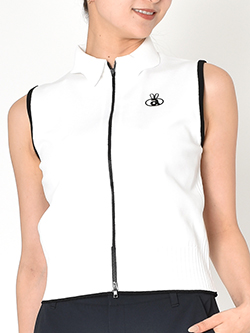 アルチビオ　26年春夏新作　襟付きニットジップベスト　A558206