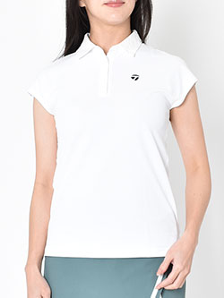 テーラーメイドゴルフ　26年春夏新作　レースカラーキャプスリーブポロ　TL815