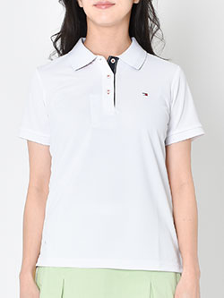 トミーヒルフィガーゴルフ　26年春夏新作　半袖フラッグポロシャツ(BK・WH)　THLA615