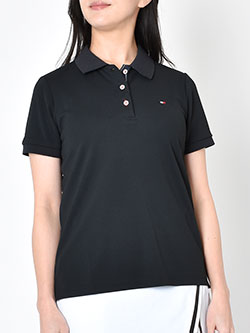 トミーヒルフィガーゴルフ　26年春夏新作　半袖フラッグポロシャツ(BK・WH)　THLA615