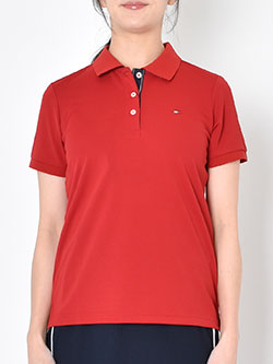 トミーヒルフィガーゴルフ　26年春夏新作　半袖フラッグポロシャツ(N・R・P・Y)　THLA615