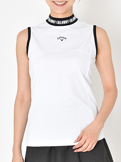 キャロウェイ　26年春夏新作　ノースリーブモックネックシャツ　C26134207