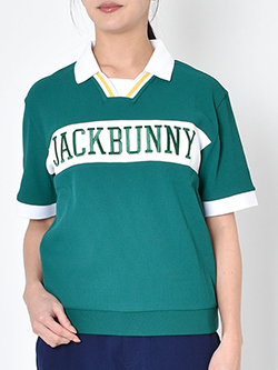 ジャックバニー　26年春夏新作　ワッフル半袖ポロシャツ　263-6160342