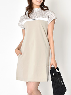 ニューバランスゴルフ　26年春夏新作　半袖モックネックワンピース　012-6124502