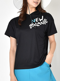 ニューバランスゴルフ　26年春夏新作　ダブルニット裏メッシュ半袖フーディ　012-6164503