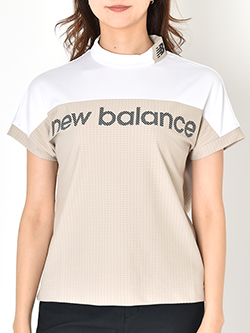 ニューバランスゴルフ　26年春夏新作　切替フレンチスリーブモックネックPO　012-6166511