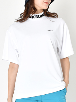 ジャックバニー　26年春夏新作　ロゴジャガード　半袖モックネック　263-6167424