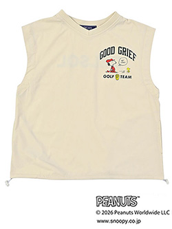 デルソルゴルフ　26年春夏新作　PEANUTSコラボ　ライトVネックベスト　7927