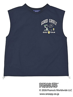 デルソルゴルフ　26年春夏新作　PEANUTSコラボ　ライトVネックベスト　7927