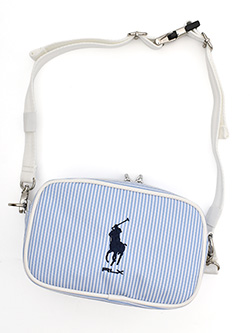 ラルフローレンゴルフ　26年春夏新作　ストライプ柄マルチポーチ　RLM112LB