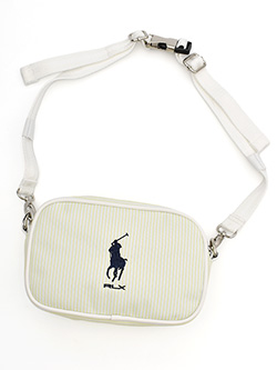 ラルフローレンゴルフ　26年春夏新作　ストライプ柄マルチポーチ　RLM112LB