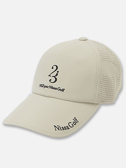 ニッサゴルフ　26年春夏新作　ラウンディッシュメッシュキャップ(ユニセックス)　23151601