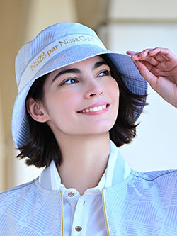 ニッサゴルフ　26年春夏新作　米沢織ジャカードハット(ユニセックス)　23151603