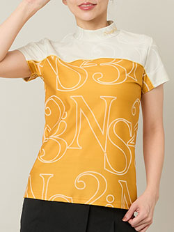 ニッサゴルフ　26年春夏新作　【接触冷感/吸湿速乾】ロゴプリントモックネック　23122653