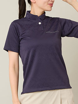 ニッサゴルフ　26年春夏新作　ジャカードモックネック　23125558