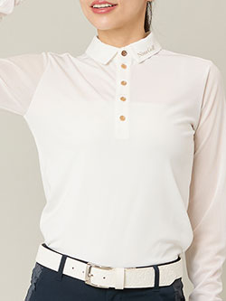 ニッサゴルフ　26年春夏新作　【接触冷感】シアーシャツ　23122654