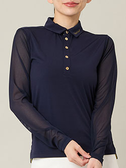 ニッサゴルフ　26年春夏新作　【接触冷感】シアーシャツ　23122654