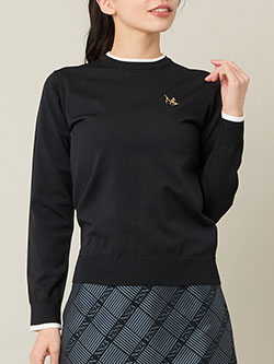 ニッサゴルフ　26年春夏新作　【エコ素材】NS刺繍プルオーバー　23132650