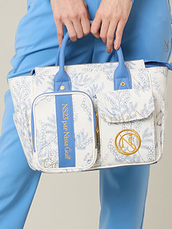 ニッサゴルフ　26年春夏新作　ミモザ柄カートバッグ　23181601