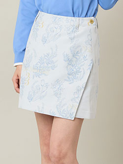 ニッサゴルフ　26年春夏新作　【セットアップ可】ミモザジャカードスカート　23042650