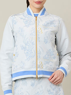 ニッサゴルフ　26年春夏新作　【セットアップ可】ミモザジャカードブルゾン　23102650