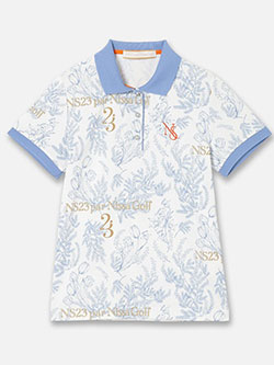 ニッサゴルフ　26年春夏新作　【接触冷感】ミモザプリントポロ　23122661