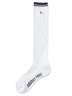 アダバット　26年春夏新作　【ADABAT NAVY】ハイソックス　C86-05374