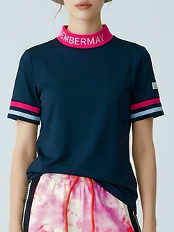 ディッセンバーメイ　26年春夏新作　定番半袖モックネック　2-105-0116