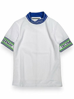 ディッセンバーメイ　26年春夏新作　メッシュ半袖モックネック　2-305-0134