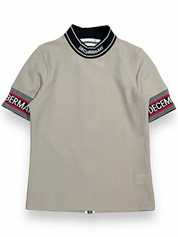 ディッセンバーメイ　26年春夏新作　メッシュ半袖モックネック　2-305-0134