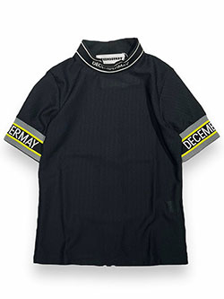 ディッセンバーメイ　26年春夏新作　メッシュ半袖モックネック　2-305-0134