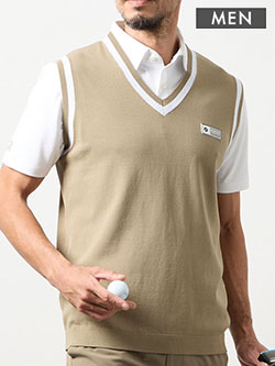 バンデル　26年春夏新作　クールニットベスト(メンズ)　BGS-6SCKVT