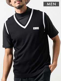 バンデル　26年春夏新作　クールニットベスト(メンズ)　BGS-6SCKVT