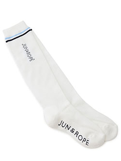 ジュンアンドロペ　26年春夏新作　クールマックスライン入りハイソックス　ERR36000