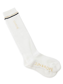 ジュンアンドロペ　26年春夏新作　クールマックスライン入りハイソックス　ERR36000