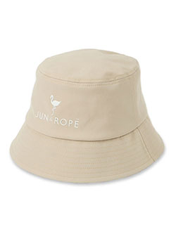 ジュンアンドロペ　26年春夏新作　フラミンゴロゴ入りハット　ERU56000