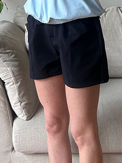 モナデルソル　26年春夏新作　センターライン入りショートパンツ　M0086