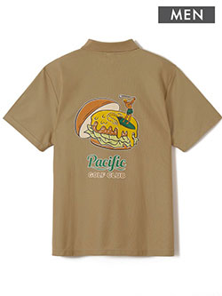 パシフィックゴルフクラブ　26年春夏新作　ハンバーガー半袖ポ(メンズ)　PGC250PLS160RI