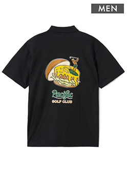 パシフィックゴルフクラブ　26年春夏新作　ハンバーガー半袖ポ(メンズ)　PGC250PLS160RI