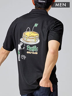 パシフィックゴルフクラブ　26年春夏新作　PANCAKEポロ(メンズ)　PGC250PLS158OL