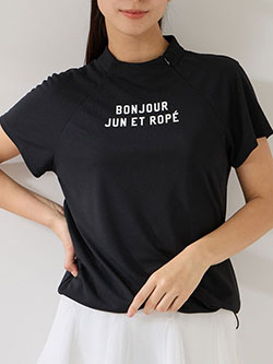 ジュン&ロペ　26年春夏新作　強撚スムースドロストモック2WAYプルオーバー　ERM56100