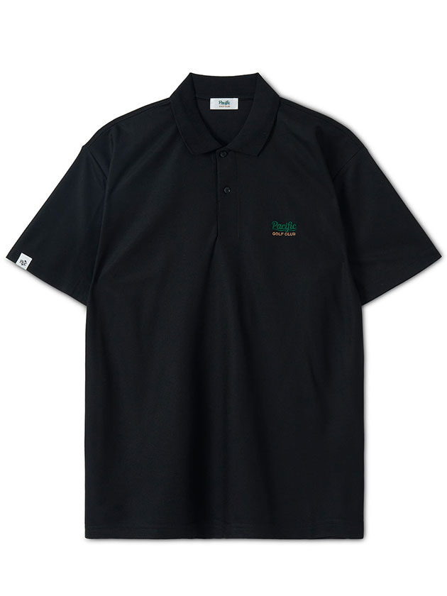 Pacific golf club ゴルフ　ポロシャツ パシフィックゴルフクラブ 26年春夏新作 ロゴ半袖ポロシャツ(メンズ