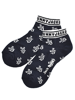 ジャックバニー　26年秋冬新作　ロゴ総柄シューズインソックス(レディス)　262-6286902