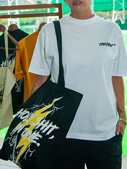 キャプテンズヘルムゴルフ　26年夏新作　イナズマモチーフTシャツトートバッグ付き　CHG26-SS-WT22