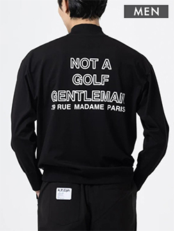 キャプテンズヘルムゴルフ　26年秋冬新作　A.P.Cph/GolfハーフジップGENTLEMAN長袖モック(メンズ)　CHG26-APCG-T03