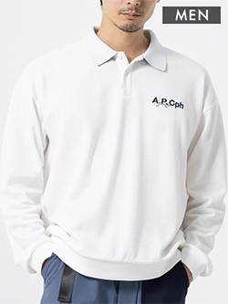 キャプテンズヘルムゴルフ　26年秋冬新作　A.P.Cph/Golf長袖ポロ(メンズ)　CHG26-APCG-T04