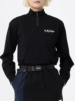 キャプテンズヘルムゴルフ　26年秋冬新作　A.P.Cph/GolfハーフジップMADEMOISELLE長袖モック　CHG26-APCG-WT03